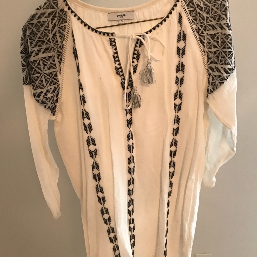 Sunoco Paris embroidered dress